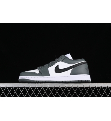 AIR JORDAN 1 LOW WHITE BLACK IRON GREY