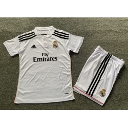 Youth Retro Soccer Jerseys Real Madrid CF White III