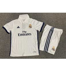 Youth Retro Soccer Jerseys Real Madrid CF White II