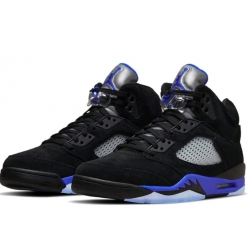 Men Nike Air Jordan 5 Black Purple Baskeball Shoes