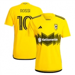 Men Columbus Crew SC Diego Rossi 2024 25 Home Replica Yellow