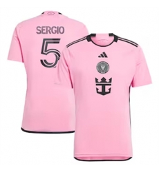 Youth Inter Miami CF Sergio Busquets 2024 25 Home Replica Pink