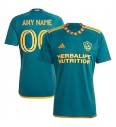 Men LA Galaxy Custom 2024 25 Away Replica Green