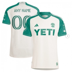 Mens Austin FC adidas Tan 2024 The Armadillo Kit Authentic Custom Jersey