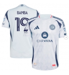 Men's Chicago Fire Jonathan Bamba adidas Light Blue 2025 The Municipal Kit Authentic Player Jersey