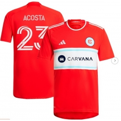 Men's Chicago Fire Kellyn Acosta adidas Red 2024 Return To Red Replica Player Jersey