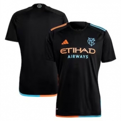 Men New York City FC Blank 2024 25 Away Replica Black