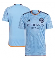 Men New York City FC Blank 2024 25 Home Replica Light Blue