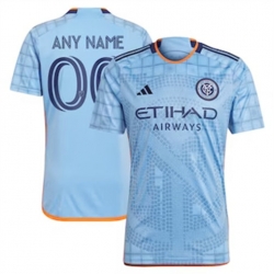 Men New York City FC Custom 2024 25 Home Replica Light Blue