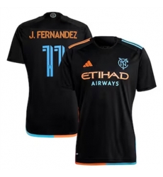 Men New York City FC Julian Fernandez 2024 25 Away Replica Black