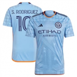 Men New York City FC Santiago Rodriguez 2024 25 Home Replica Light Blue