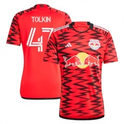 Men New York Red Bulls John Tolkin 2024 25 Home Replica Red