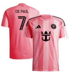 Men's Inter Miami CF Rodrigo De Paul adidas Light Pink 2025 Euforia Replica Player Jersey Men's Inter Miami CF Rodrigo De Paul adidas Light Pink 2025 Euforia Replica Player Jersey