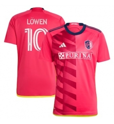 Men St. Louis City SC Eduard Lowen 2023 24 Home Replica Red