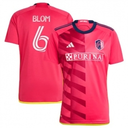 Men St. Louis City SC Njabulo Blom 2023 24 Home Replica Red