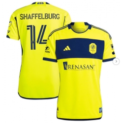 Mens Nashville SC Jacob Shaffelburg adidas Yellow 2024 The 615 Kit Authentic Player Jersey