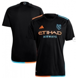 Men's New York City FC adidas Black 2024 24 7 Kit Replica Jersey