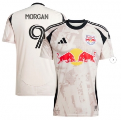 Men's New York Red Bulls Lewis Morgan adidas Tan 2025 Stone Kit Replica Player Jersey