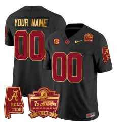 Men Women Youth Alabama Crimson Tide Rose Bowl Patch Gold Trim Vapor Limited Custom Jersey All Stitched Crimson Aternate