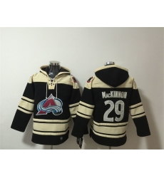 Men Colorado Avalanche 29 Nathan MacKinnon Black All Stitched Sweatshirt Hoodie Men Colorado Avalanche 29 Nathan MacKinnon Black All Stitched Sweatshirt Hoodie