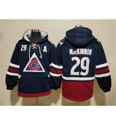 Men Colorado Avalanche 29 Nathan MacKinnon Navy All Stitched Sweatshirt Hoodie Men Colorado Avalanche 29 Nathan MacKinnon Navy All Stitched Sweatshirt Hoodie