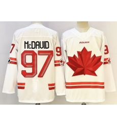 Men Canada Hockey 97 Connor McDavid White Stitched Jersey