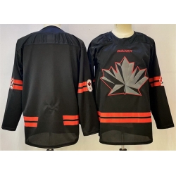 Men Canada Hockey Blank Black Stitched Jersey