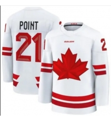 Mens Brayden Point #21 White Hockey Canada 2026 Replica Jersey Mens Brayden Point #21 White Hockey Canada 2026 Replica Jersey