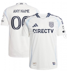 Mens San Diego FC adidas White 2025 Woven Into One Authentic Custom Jersey