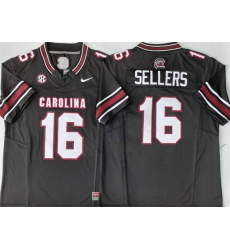 Men South Carolina Fighting Gamecocks  16 LaNorris Sellers Black 2026 F U S E  Stitched Jersey