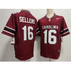 Men South Carolina Fighting Gamecocks  16 LaNorris Sellers Garnet 2026 F U S E  Stitched Jersey