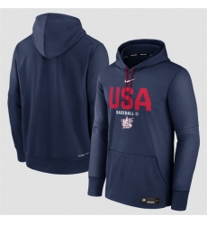 Men USA Baseball Navy 2026 World Baseball Classic Therma FIT Hoodie
