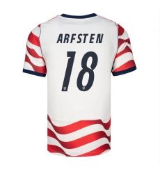 USA 2026 FIFA World Cup Soccer White Jersey Set ( Have Shorts ) Max Arfsten #18 USA 2026 FIFA World Cup Soccer White Jersey Set ( Have Shorts ) Max Arfsten #18