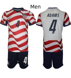 USA FIFA World Cup 2026 Soccer Red Home Jersey Tyler Adams #4