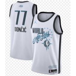 Men 2026 All Star 77 Luke Doncic White Stitched Basketball Jersey