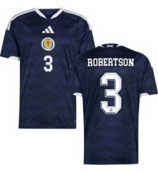 Youth 3 Scotland Andrew Robertson 2026 Home Replica Jersey 1