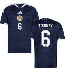 Youth 6 Scotland Kieran Tierney 2026 Home Replica Jersey 1