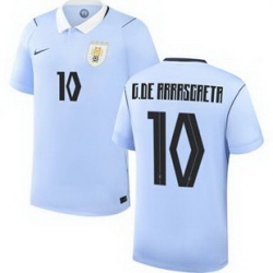 Youth 10 Uruguay Giorgian de Arrascaeta Away Replica Jersey World   1