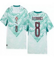 Youth 8 Portugal Replica Bruno Fernandes Long Sleeve Away Jersey   1
