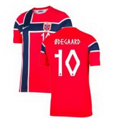Men 10 Norway Martin Odegaard 2026 Home Stadium Replica Jersey   1
