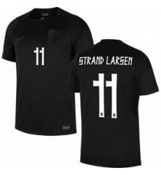 Men 11 Norway Jorgen Strand Larsen Home Stadium Replica   2