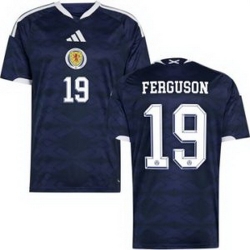 Men 19 Scotland Lewis Ferguson 2026 Home Replica Jersey 1