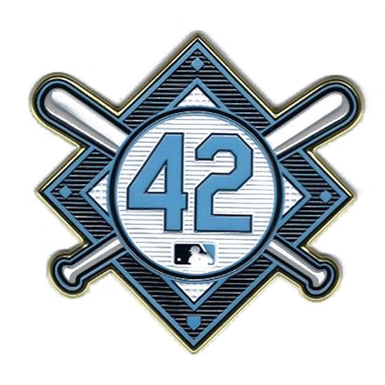 Women Jackie Robinson Day 42 MLB Jersey Sleeve Patch Rays Biaog