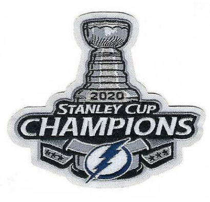 2020 NHL Stanley Cup Final Champions Tampa Bay Lightning Jersey Patch Biaog